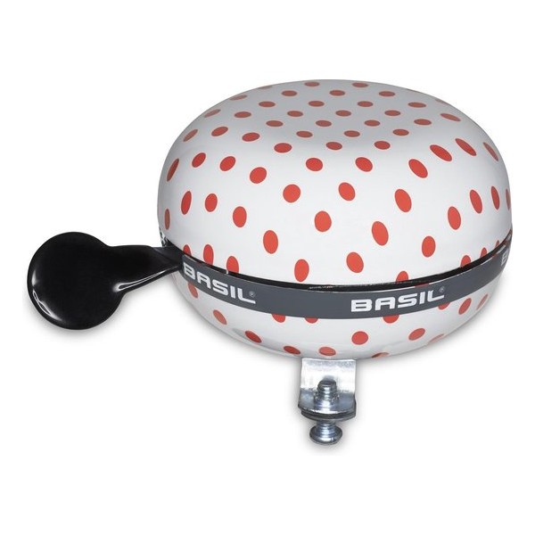 BIG BELL POLKADOT.white/red dots