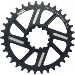 DESO Narrow Wide Kettingblad Zwart - 34T GXP - Sram - Tandiel voor singlespeed 34 Tands