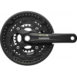 Shimano Alivio FC-T4010 Crankset Octalink 9-speed, black Pedaalarmlengte 170mm