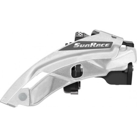 Voorderailleur Sunrace FDM500 3x7/8 speed - top swing - dual pull - 42T