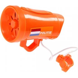 Eddy Toys Fiets Politiesirene Oranje