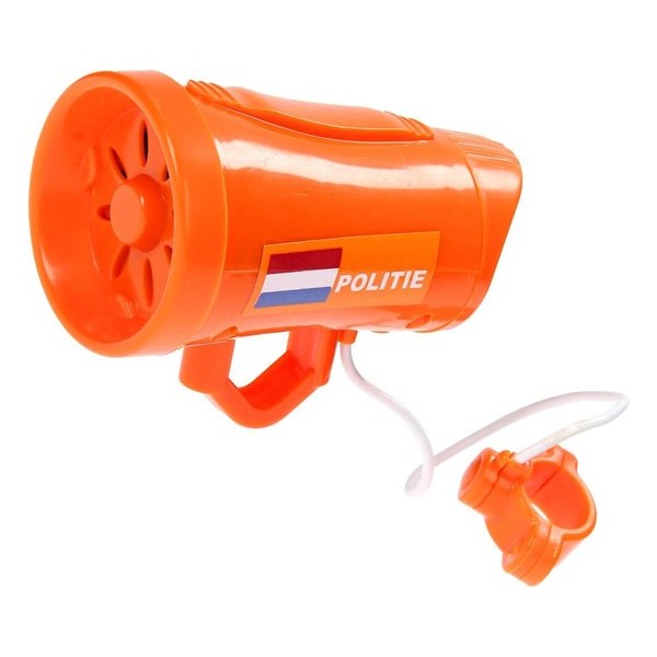 Eddy Toys Fiets Politiesirene Oranje