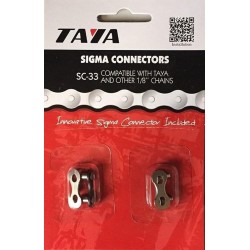 Taya Kettingschakel Sigma Pro 1/2 X 1/8 Inch Staal Zwart 2 Stuks