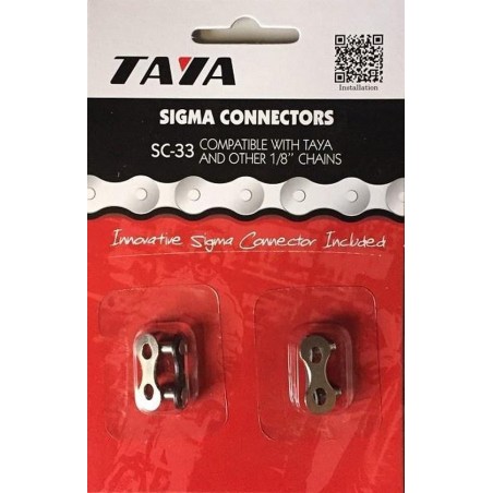 Taya Kettingschakel Sigma Pro 1/2 X 1/8 Inch Staal Zwart 2 Stuks