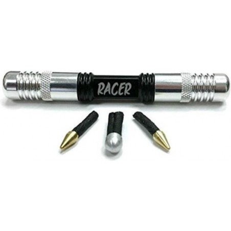 Dynaplug Racer Tubeless Bicycle Tire Repair Kit Black/Polish