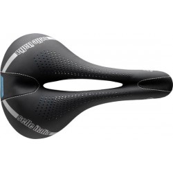 Selle Italia E-Bike Gel Flow Zadel Dames, black/ blue Breedte S | 13,5cm