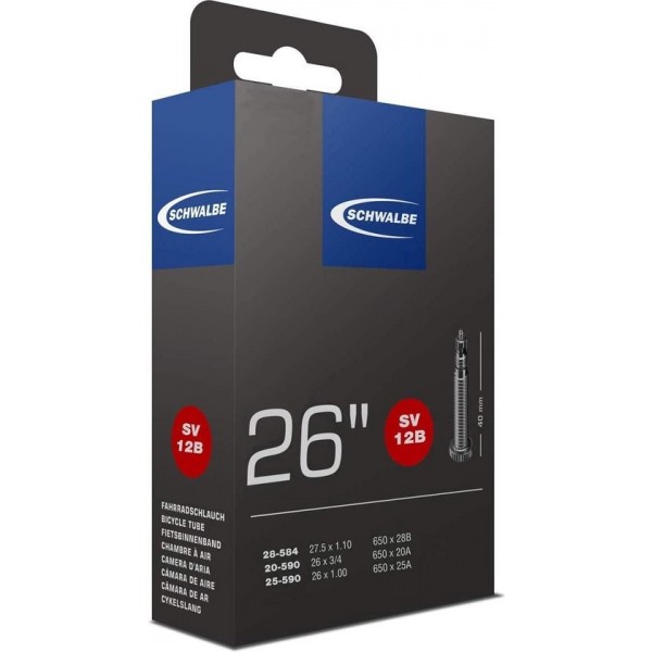 Schwalbe Binnenband 26 0.75/1.00 (20/25-590) Fv 40 Mm Zwart