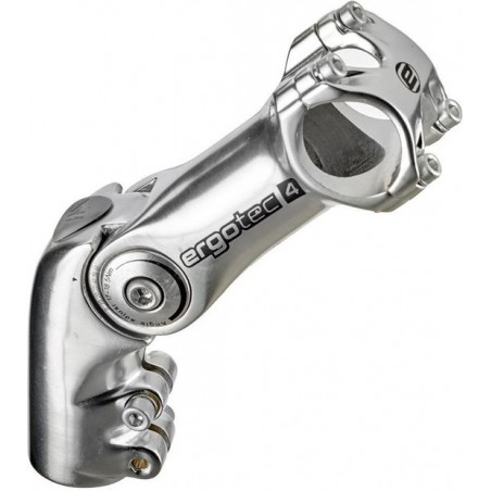 Ergotec Stuurpen Voorbouw Verstelbaar Octopus 2 28,6/90/25,4mm Zilver