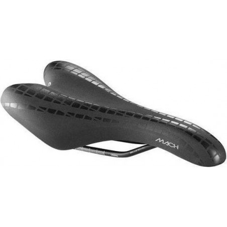 Selle Mach Fietszadel - Mat Zwart