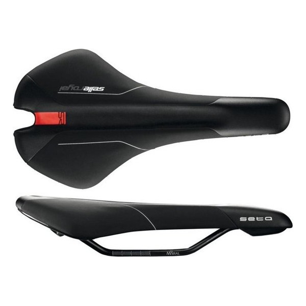 Selle Royal Seta Flat Design - Fietszadel - Zwart