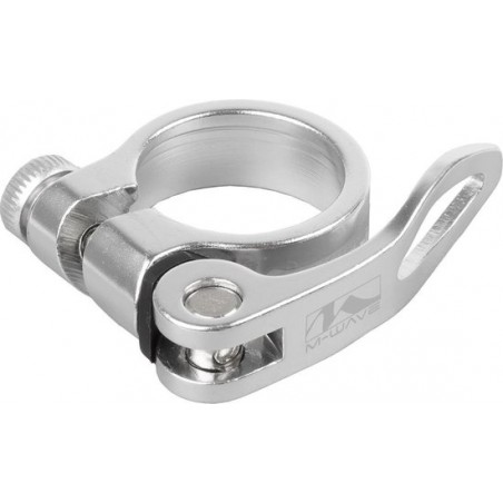 M-wave Zadelpenklem Clampy-qr 31,8 Mm Aluminium Zilver