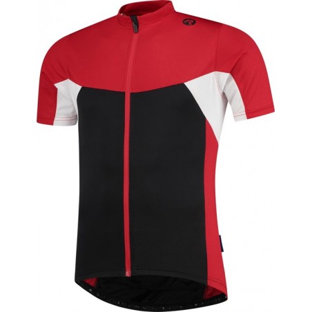 Rogelli Recco2.0 Korte Mouwen - Zwart/Rood/Wit - Mannen - Maat XL