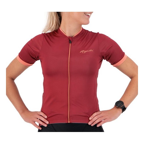 Rogelli Essential Korte Mouwen - Bordeaux/Coral - Vrouwen - Maat M