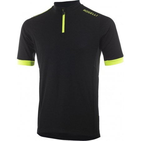 Rogelli Perugia 2.0 Fietsshirt - Heren - Korte mouwen - Maat XL - Zwart/Fluor