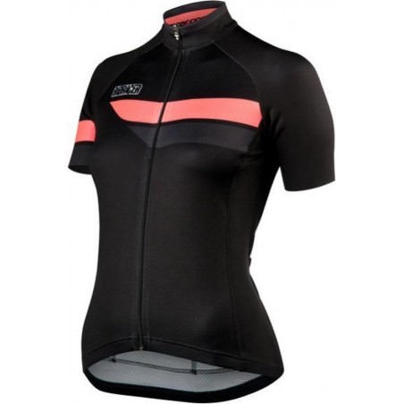 Bioracer Team Short Sleeve Women 2.0 Black/Fluo Pink Size L