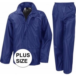 Grote maten blauw All Weather regenpak voor volwassenen 3XL (48/58)