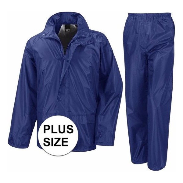 Grote maten blauw All Weather regenpak voor volwassenen 3XL (48/58)