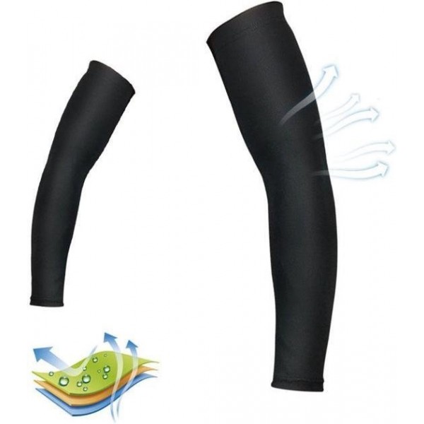 Sport Compressie Arm Sleeve (Per paar) - Zwart - Maat M