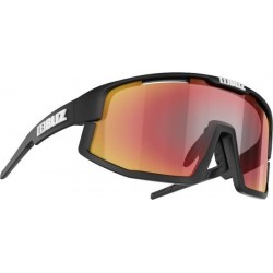 BLIZ - Vision - Matt Black // Brown with Red Multi lens