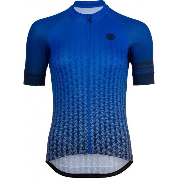 AGU Art Deco Fietsshirt Trend Dames Fietsshirt - Maat S - Blauw