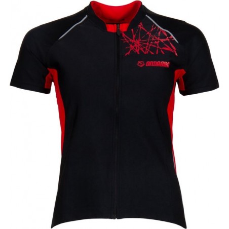 Onda Tejo SS  Fietsshirt - Maat L  - Vrouwen - zwart/rood