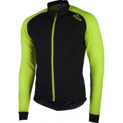 Rogelli Caluso 2.0 Fietsshirt - Heren - Maat 4XL - Lange mouwen - Zwart/Geel