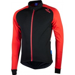 Rogelli Caluso 2.0 Fietsshirt - Heren - Maat L - Lange mouwen - Zwart/Rood