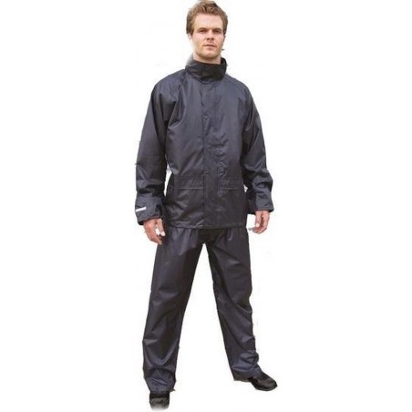 Grote maten zwart All Weather regenpak voor volwassenen 3XL (48/58)