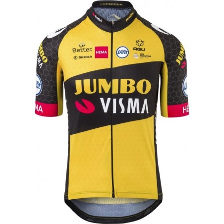 AGU Replica Fietsshirt Team Jumbo Visma Heren 2021 - Geel - L