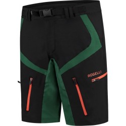 Rogelli Adventure 2.0 Fietsbroek - Maat XL  - Mannen - zwart/donkergroen/oranje