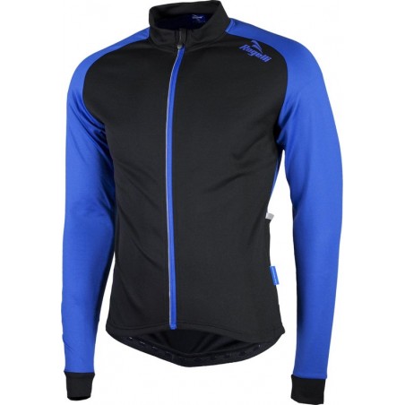 Rogelli Caluso 2.0 Fietsshirt - Heren - Maat XL - Lange mouwen - Zwart/Blauw