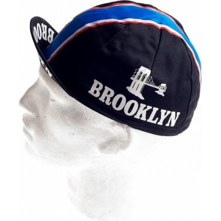 BROOKLYN ZWART - wielerpet - fietspet - koerspet - cap