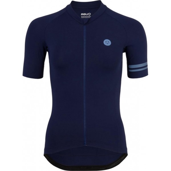 AGU Solid Trend Fietsshirt Dames - Blauw - Maat M