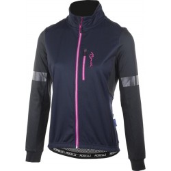 Rogelli Transition Fietsjack - Dames - Maat M - Zwart/Blauw/Roze