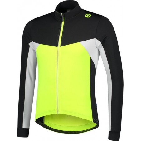 Rogelli Recco2.0 Lange Mouwen - Fluor/Zwart/Wit - Mannen - Maat 3XL