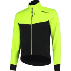 Rogelli Winterjack Contento2.0 Zwart/Fluor-Geel - Maat M