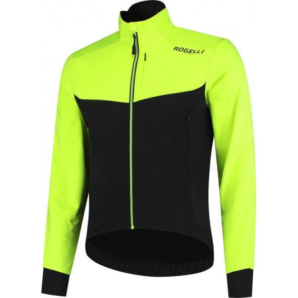 Rogelli Winterjack Contento2.0 Zwart/Fluor-Geel - Maat M