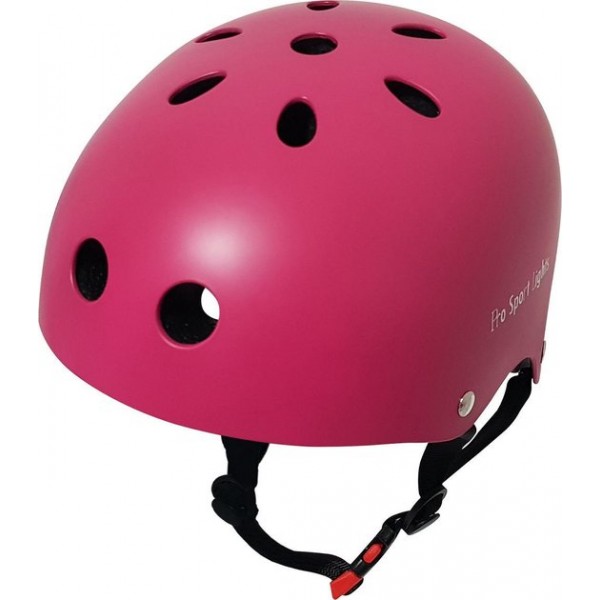 Kinderfietshelm Pro Sport Lights - skate Fietshelm voor kinderen - Pink - kinderhelm 53 - 60 cm