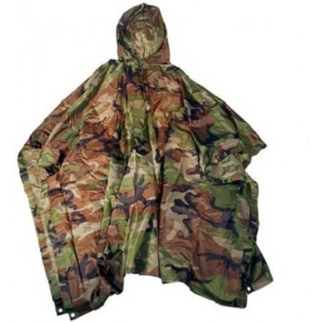 Fostex Poncho Ripstop Woodland - camouflage