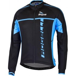 Rogelli - Fiets Jersey, Retro Umbria 2.0, Zwart/Blauw - Maat M