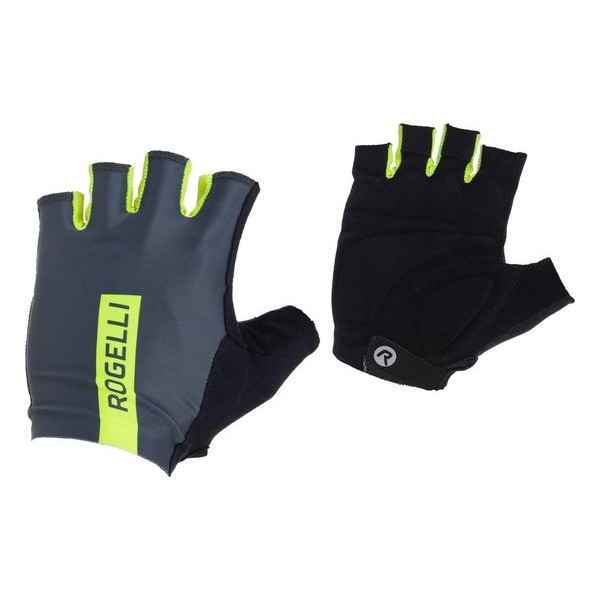 Rogelli Pace Fietshandschoenen - Unisex - grijs/zwart/groen