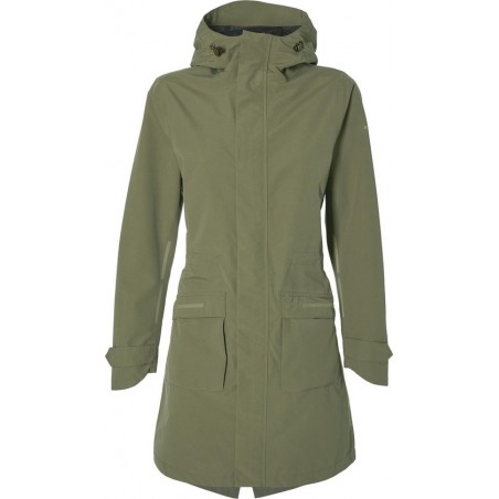 Basil Mosse Parka Regenjas Dames - Groen - Maat L