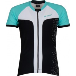 Onda Tejo 3 SS  Fietsshirt - Maat XS  - Vrouwen - zwart/licht blauw/wit