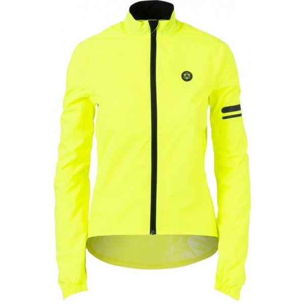 AGU Essential Regenjas Fietsjack Dames - Fluo Yellow - Maat M