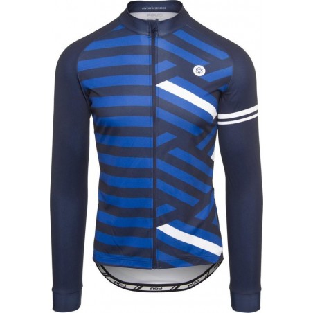 AGU Amaze Fietsshirt Lange Mouwen Essential Heren Fietsshirt - Maat M - Blauw