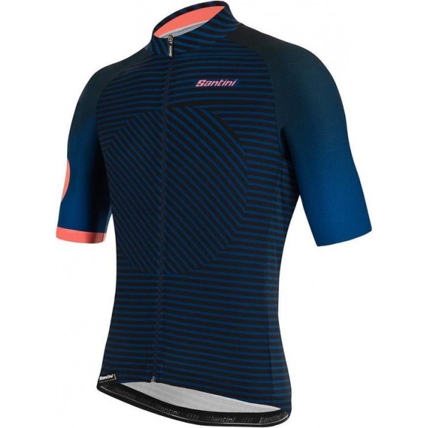 Santini Karma Mille Fietsshirt Korte Mouwen Blue Space S