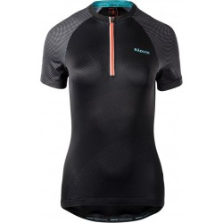 Radvik Fietsshirt - Maat S  - Vrouwen - zwart/lichtblauw