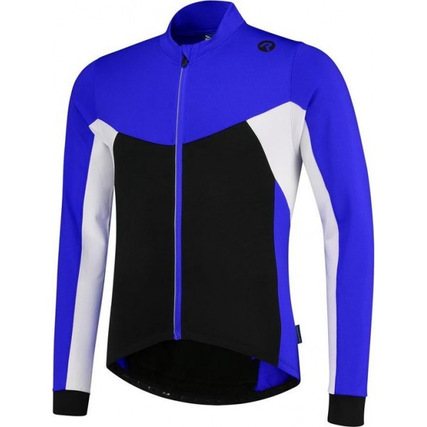 Rogelli Recco 2.0  Fietsshirt - Heren - Maat S - Lange mouwen - Zwart/Blauw/Wit