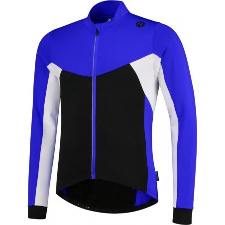 Rogelli Recco 2.0  Fietsshirt - Heren - Maat S - Lange mouwen - Zwart/Blauw/Wit