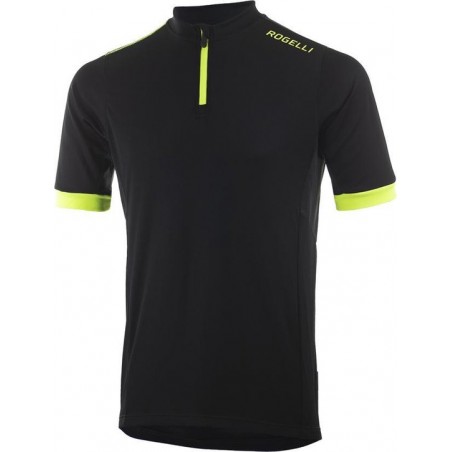 Rogelli Perugia 2.0 Fietsshirt - Heren - Korte mouwen - Maat 5XL - Zwart/Fluor